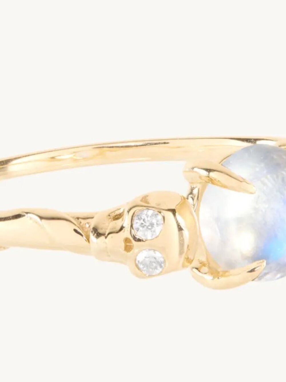 Catbird Love You Forever Skull Ring, 14k Yellow Gold - Size 7 - NWT - Picture 4 of 5